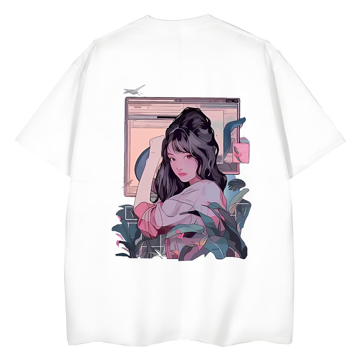TOP Quality T-Shirts for Women 230g 100% Cotton Crew Neck Breathable Summer Casual women Unisex Tshirts Designer Oversized L-4XL Top Shirts