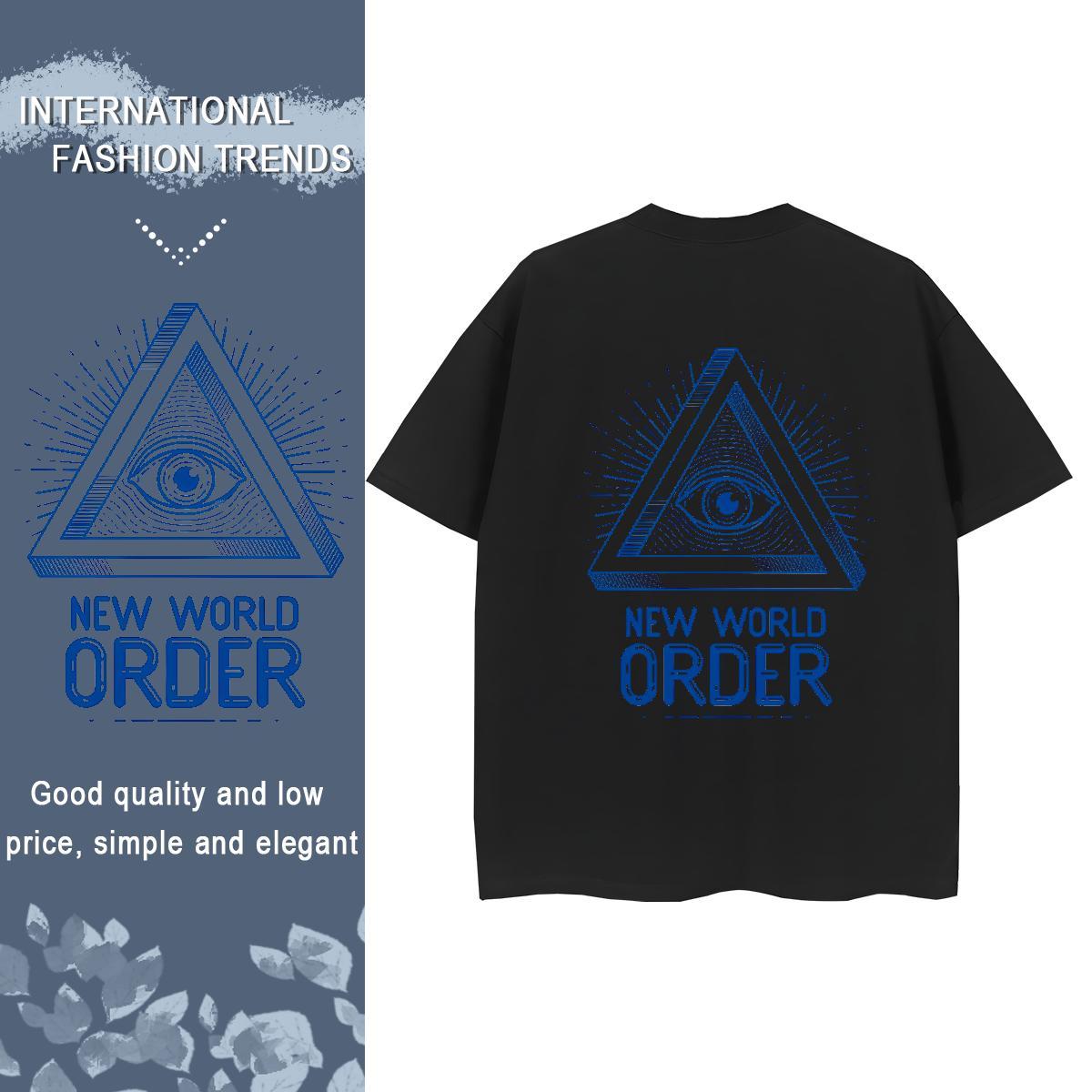 Classic T-Shirts 230g Pure Cotton Comfortable Outdoor eye of the devil Tshirt for Man Woman Free Shipping Cartoon Print Tshirts