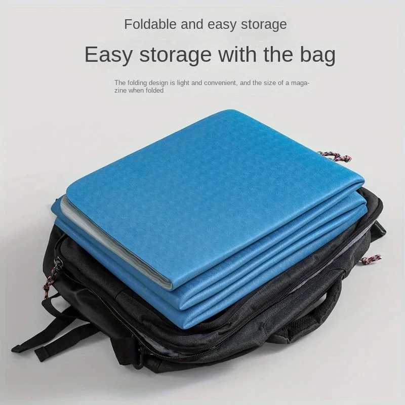 Folding yoga mat portable anti slip fitness exercise mat travel yoga Pilates floor exercise W240906