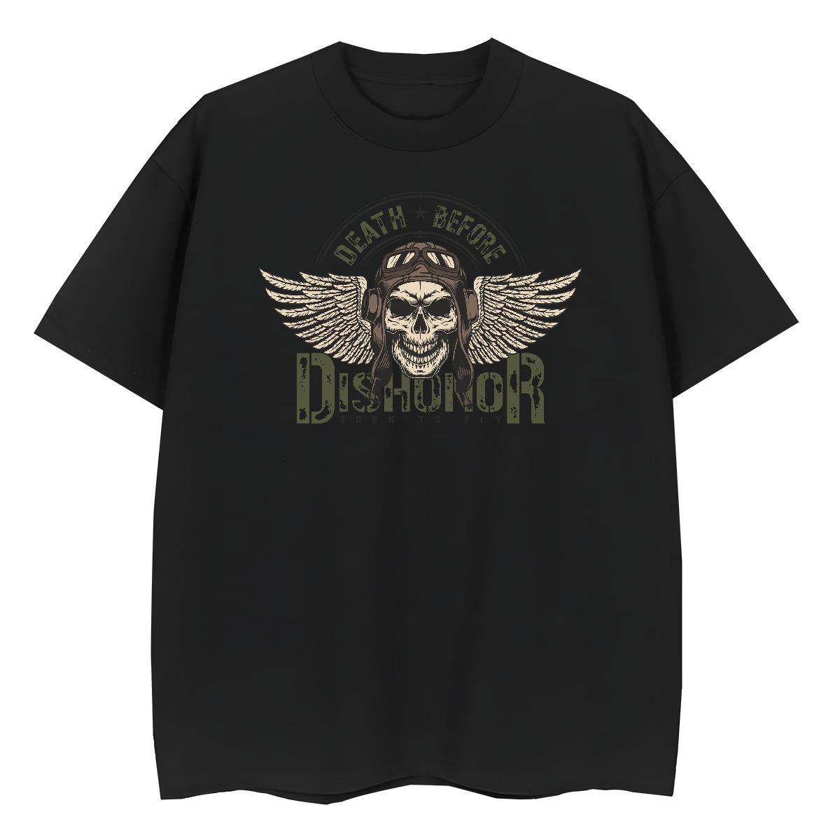 Fashion T-Shirts 100% Cotton 230g Breathable Crew Neck Sport skull Woman Tshirt Free Shipping Cartoon Anime Tees
