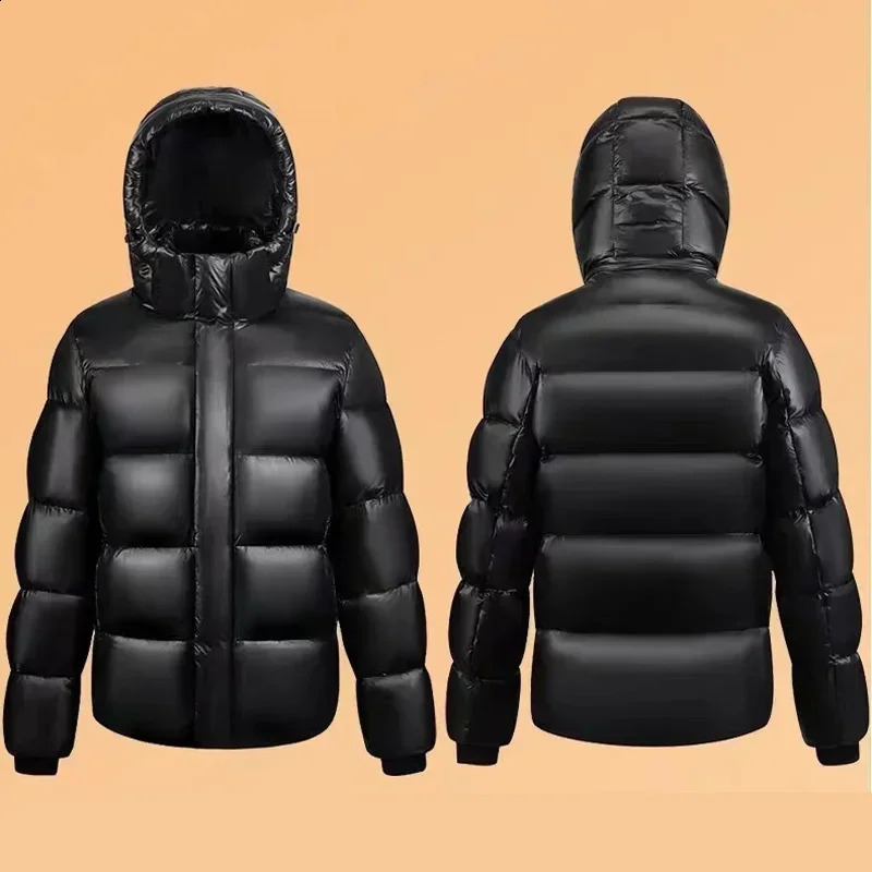 Down Jacket Men Winter Waterproof Goose Jacket Men Hooded Feather Goose Coat Women Black Puffer Jacket Man 240904 - view 5