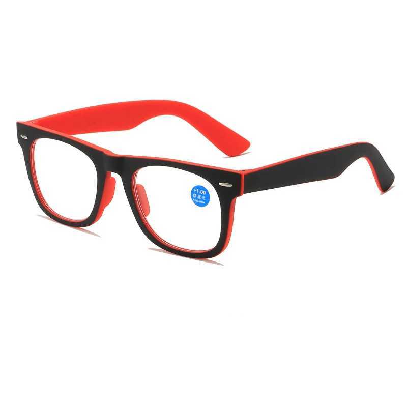 Square reading glasses anti blue light blocking computer reader suitable for womens retro reading elder eyes 0+1.0 to+4.0 W240907