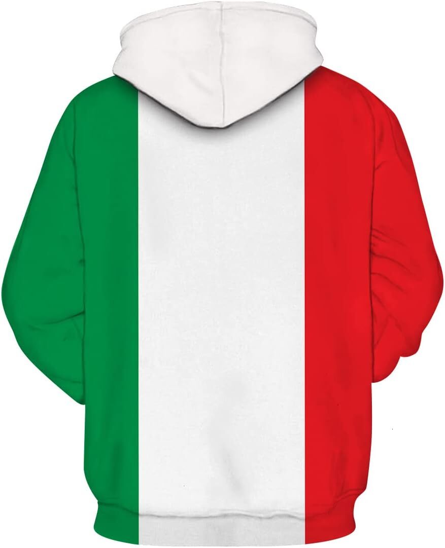 Hoodie for Mens Womens Italian Flag Hoodie 3D Printing Casual Sweatshirt Pullove Graphic Hoodies sweatshirt Pullover Long Sleeve