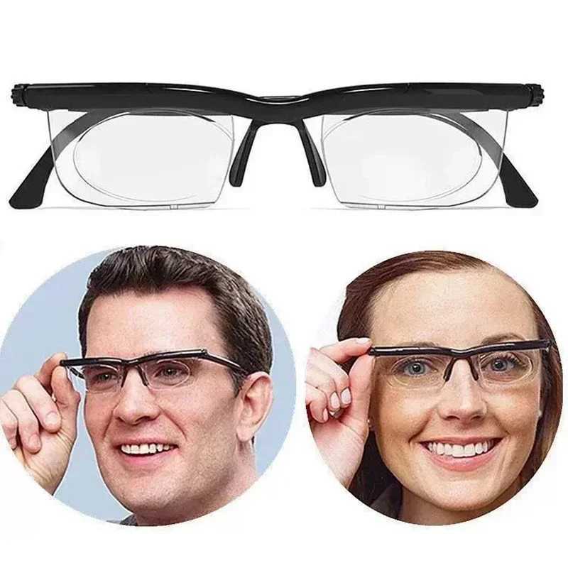 Myopia Presbyopia Glasses Adjustable Prescription Universal Focus Length Correction Womens Fashion Brand Design W240907