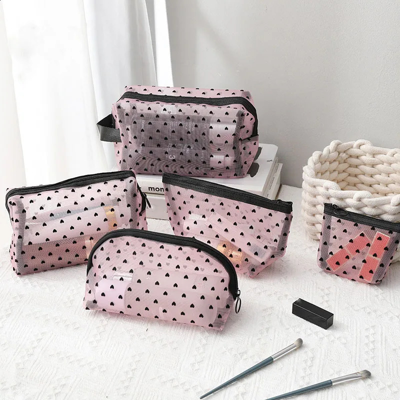 1 piece womens makeup bag womens makeup storage bag Neseser ClearPink makeup bag womens makeup bag 250410