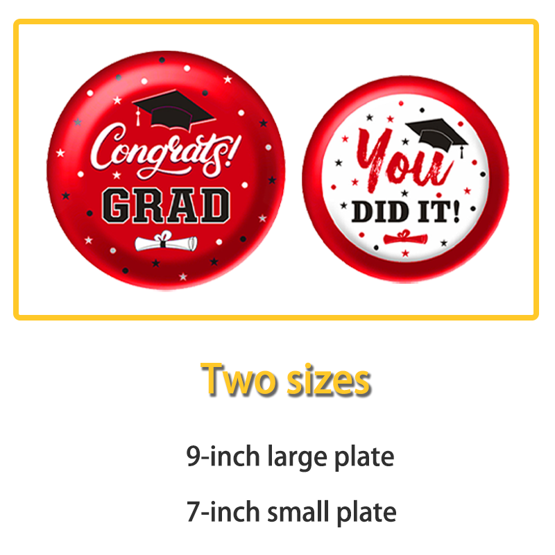 Graduation season themed party birthday supplies suitable for graduation season birthday party decoration tableware set