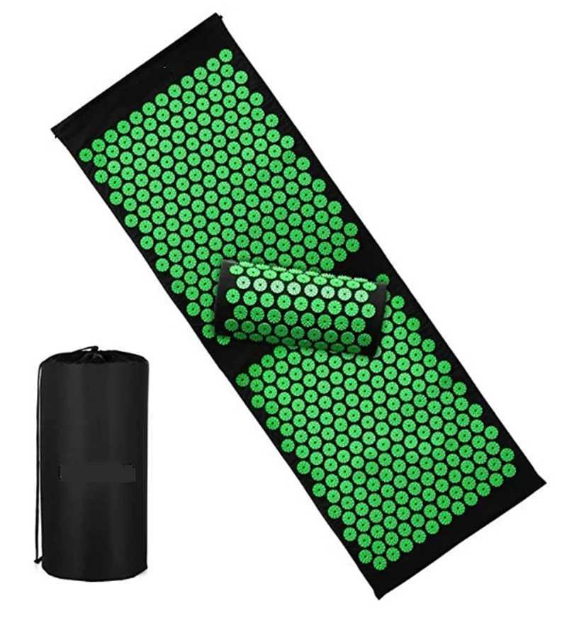 120x40cm/65x40cm massage pad yoga press pad and pillow set neck back foot massager pain relief joint pad W240906