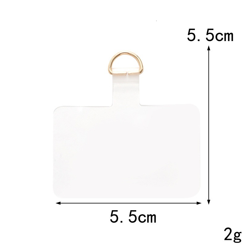 Mobile phone lanyard patch TPU integrated molding sturdy pad anti loss strap D buckle clip transparent ultra-thin back sticker