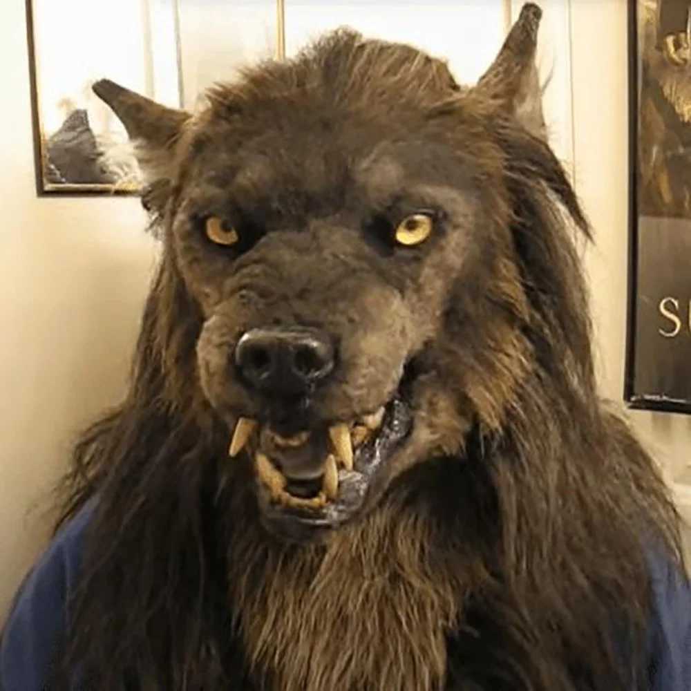 Halloween Sdoveb Wolf Mask Headwear Costume Mask Headgear For Masquerade Costume Party Toys For Adults Birthday Christmas Gift M240906