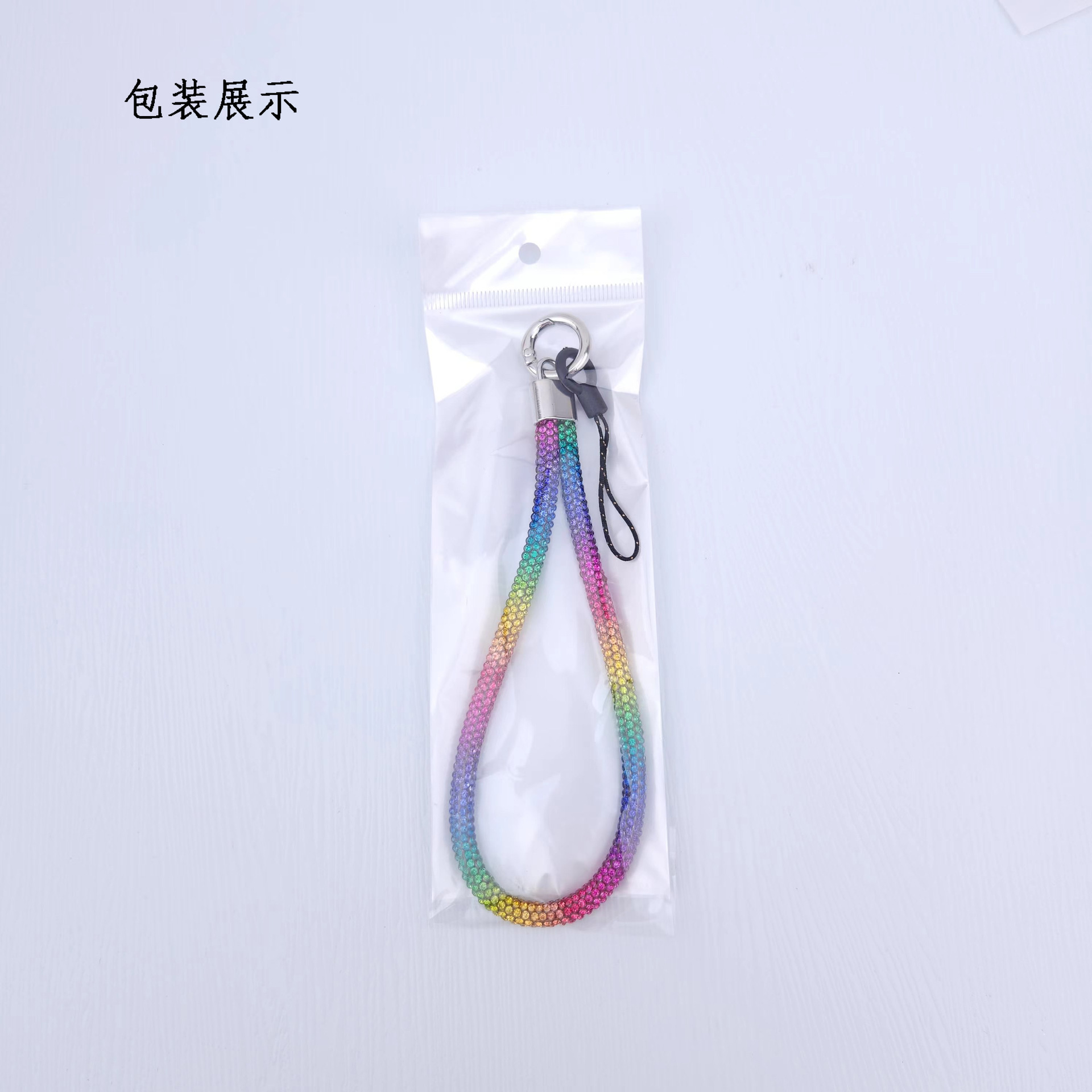New 6mm Short Chain Rope Light Luxury Diamond Inlaid Wrist Strap Anti Loss Phone Hanging Decoration for Women