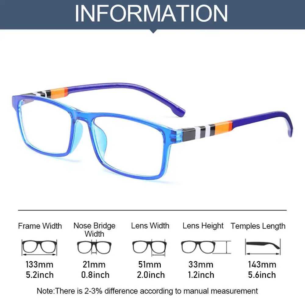 New anti blue light womens reading glasses fashion striped PC frame reader glasses protection Presbyterian glasses W240906