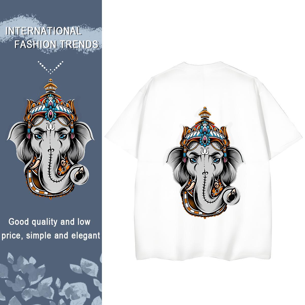 Casual New T-Shirts 230g 100% Cotton Crew Neck Breathable Street religion Womens Tshirts Designer Nice Custom Cartoon Clothes