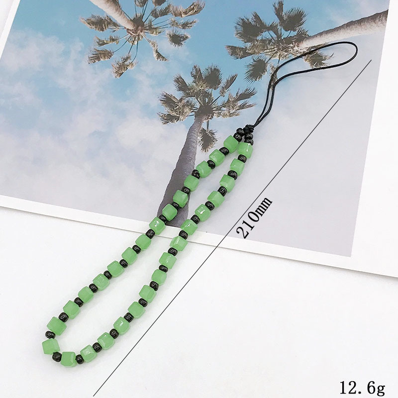 Yilian new crystal bead chain hanging accessory, wrist short, high-end anti loss accessory for women, mobile phone rope
