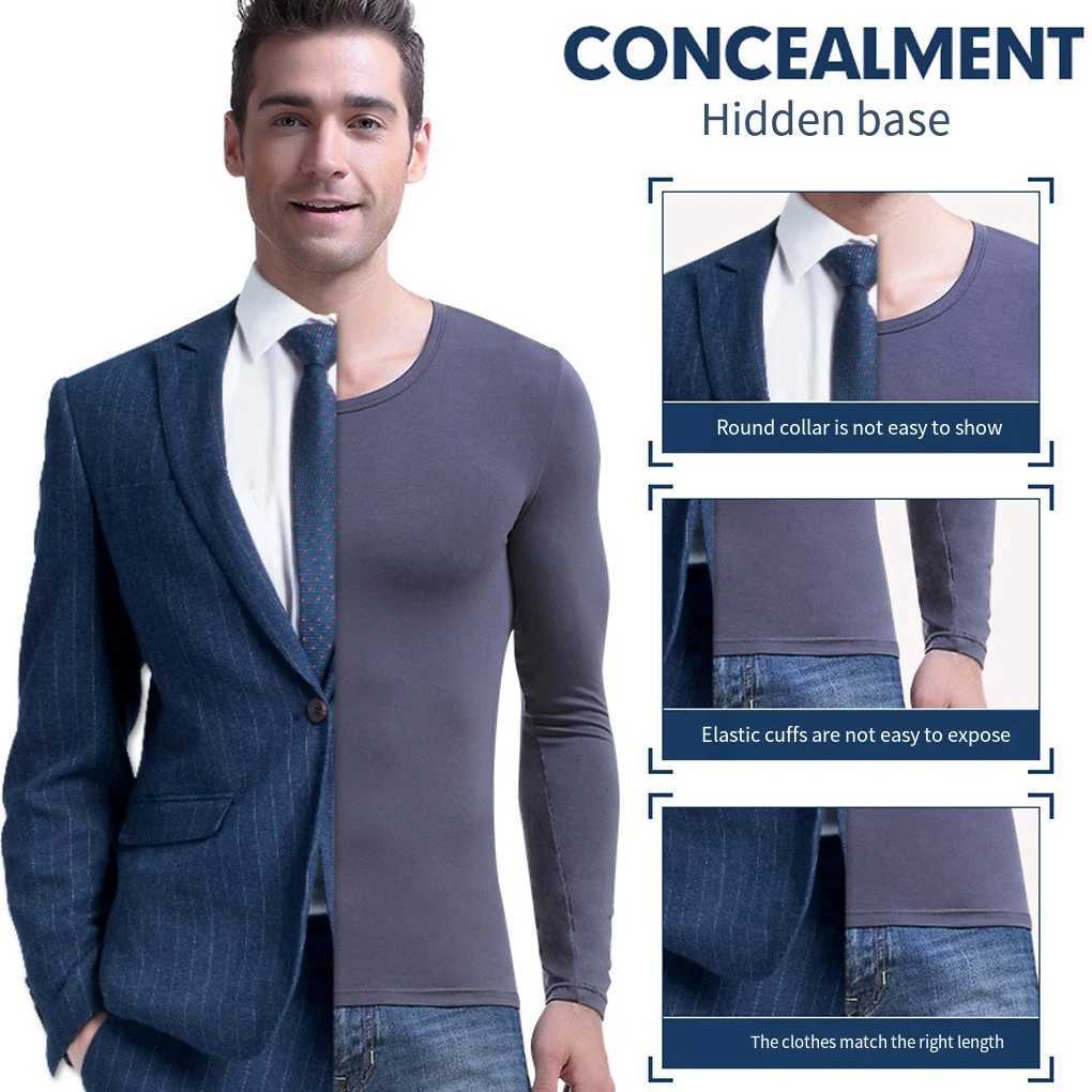 Underwear Hot Mens Baselayer Solid Winter Clothing Lining Full Match W240903