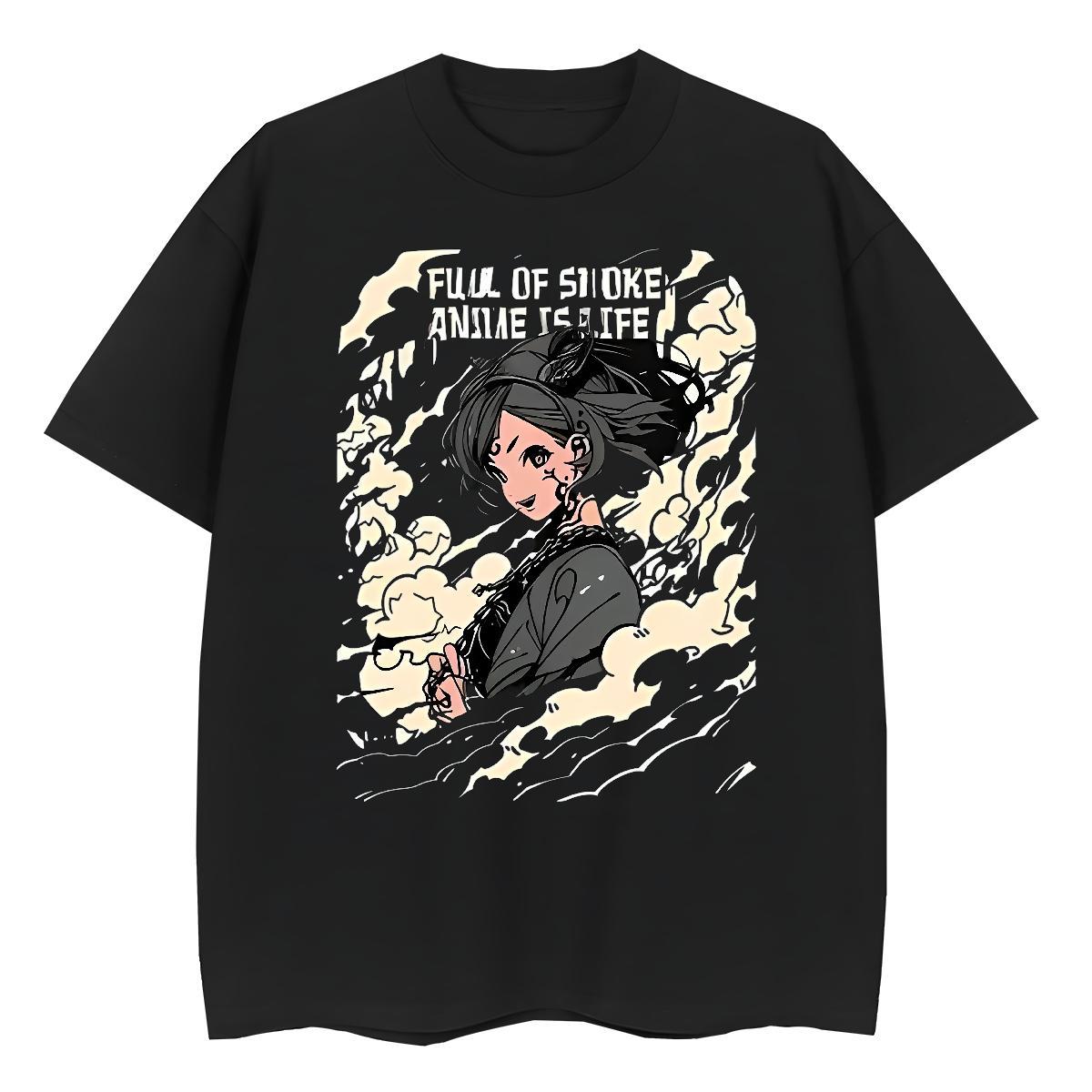 Factory Direct Womens T Shirts 230g Cotton Breathable Short Sleeve Daily Wear portrait Couples T Shirts Loose DIY Anime Printed Top Tees
