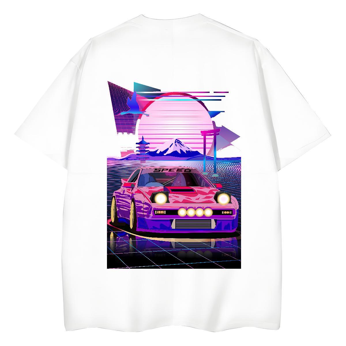 DIY T shirt 230g Pure Cotton Crew Neck Breathable Sports Street Wear car Women Tshirts Wholesale Oversized L-4XL Top Tees