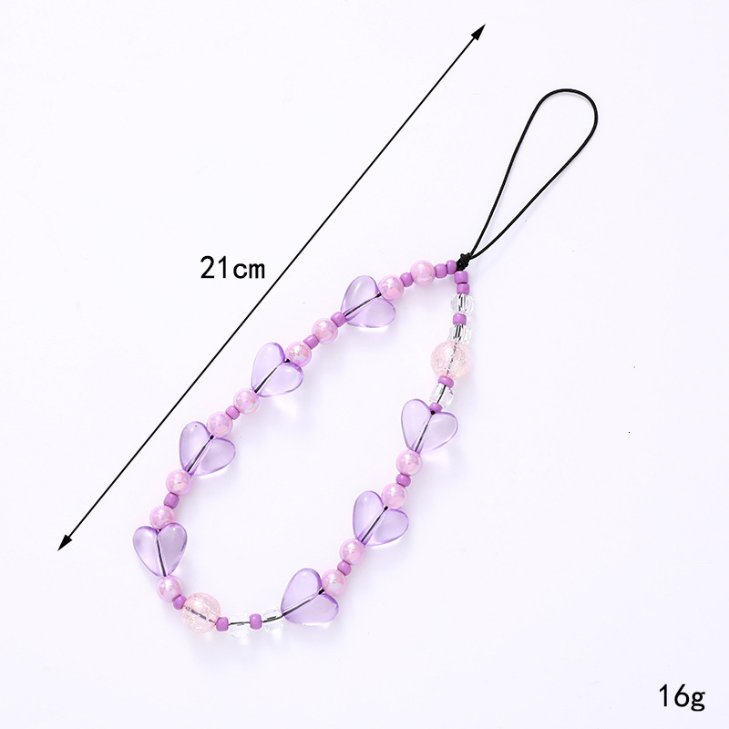 Yilian's new love bead rope, phone case, keychain pendant, creative and personalized anti fall chain hanging decoration