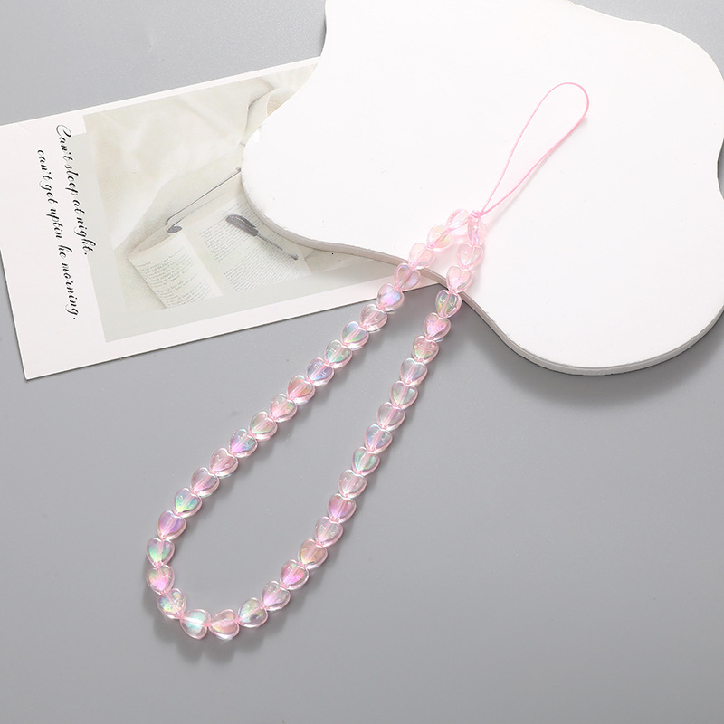 Mermaid Ji Love Beaded Chain Case Hanging Pendant Drop and Anti Loss Phone Rope Female