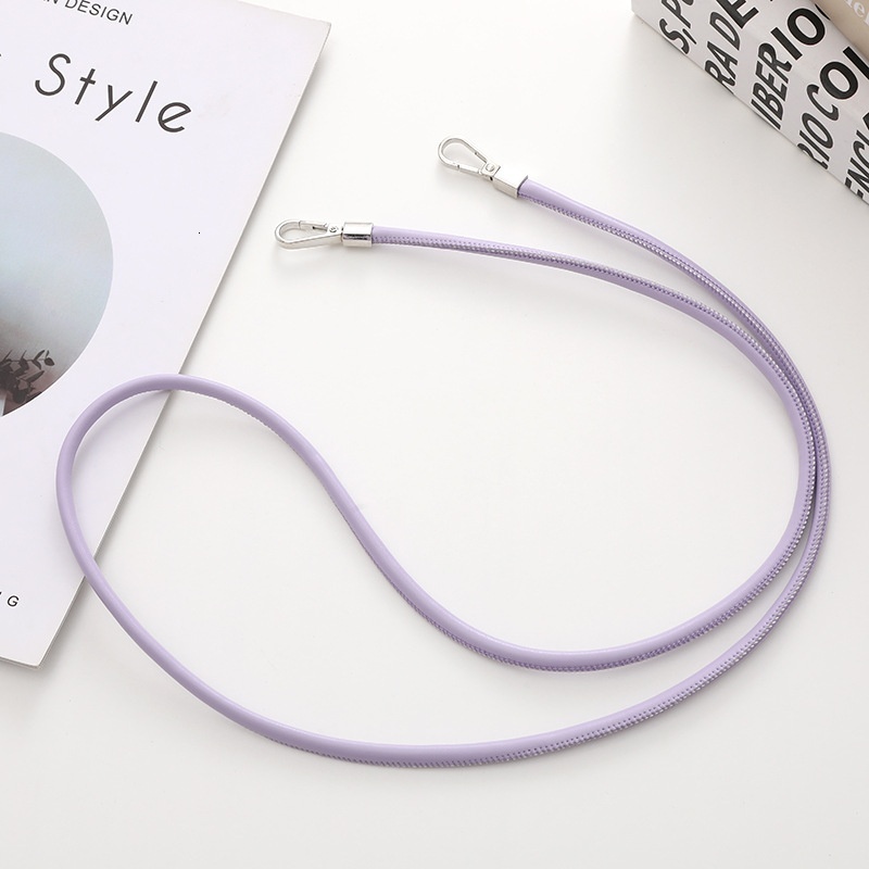 Yi Lian's new product, 6mm leather round crossbody case, accessory, anti drop phone chain, hanging rope for women