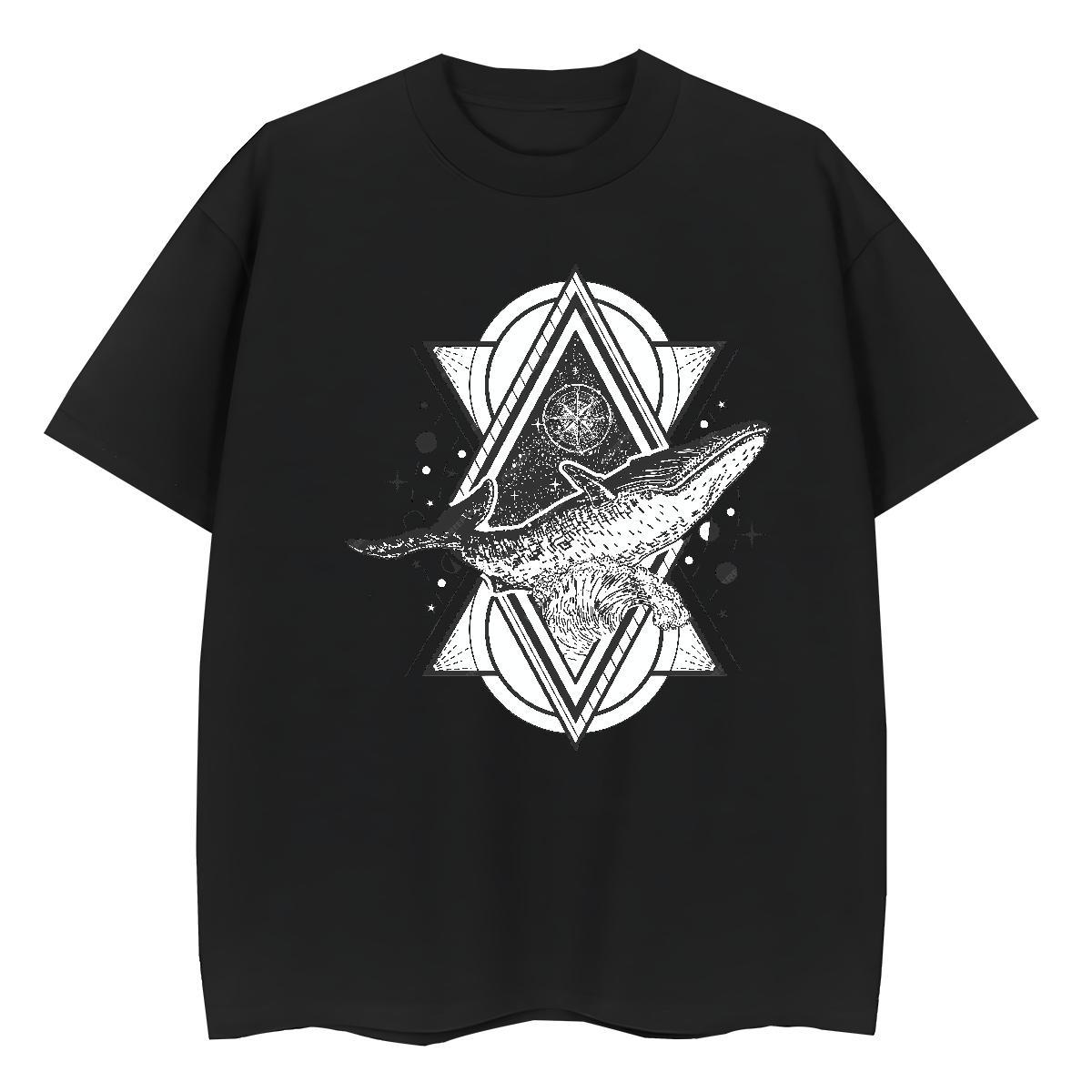 Factory Direct T shirt 100% Cotton 230g Breathable Short Sleeve Casual Daily Wear shark Women Tees Unisex Oversized L-4XL Top Tees