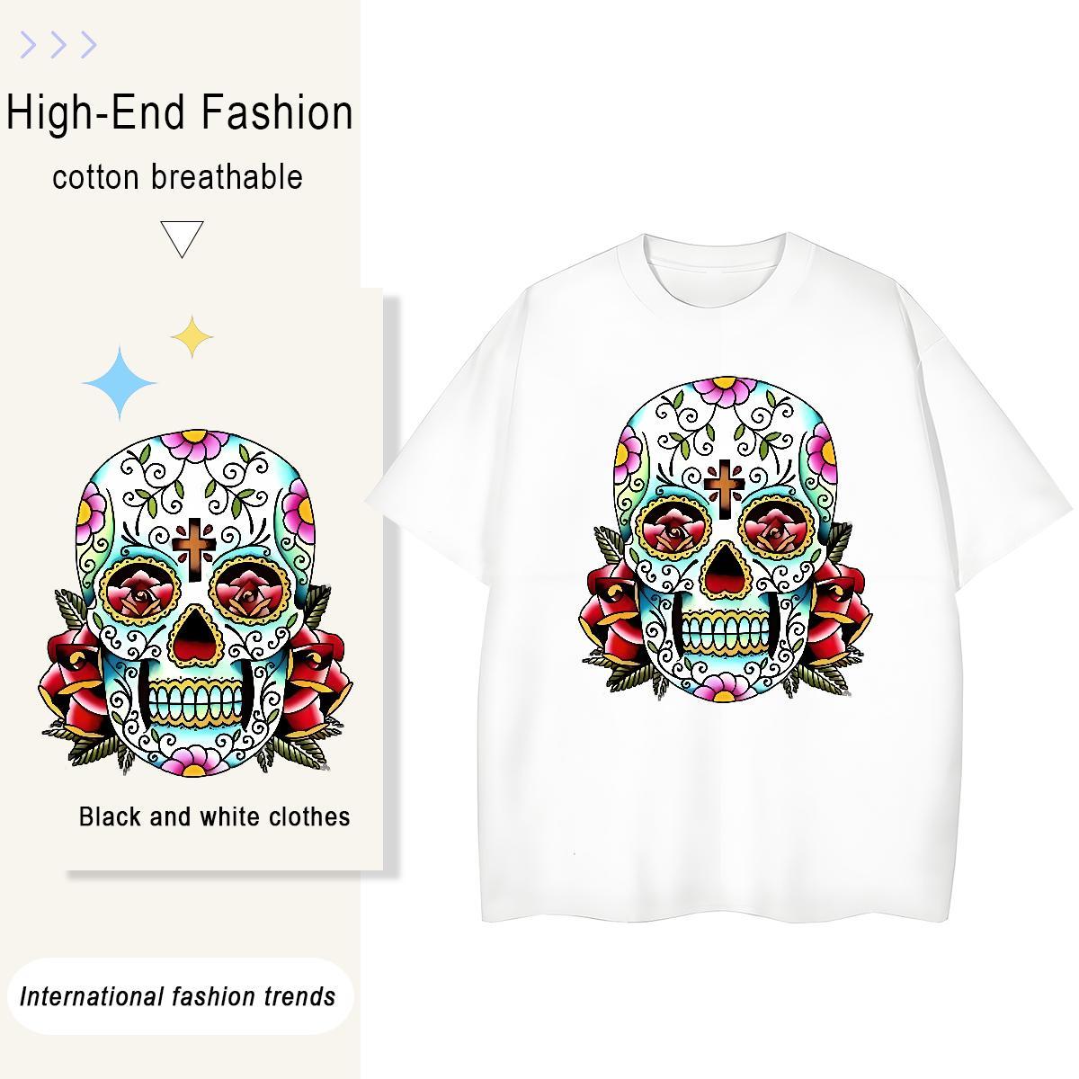 Classic T-Shirts 230g 100% Cotton Breathable Soft Beach cross Lady T shirt Nice Oversized Tees Shirts
