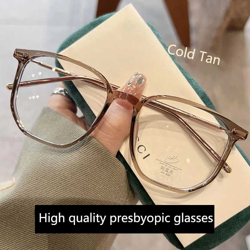 Shatar New Fashion Reading Glasses Advanced Ultra Light Comfortable Anti Blue Light Presbyterian Glasses for Women Large Frame Young W240907