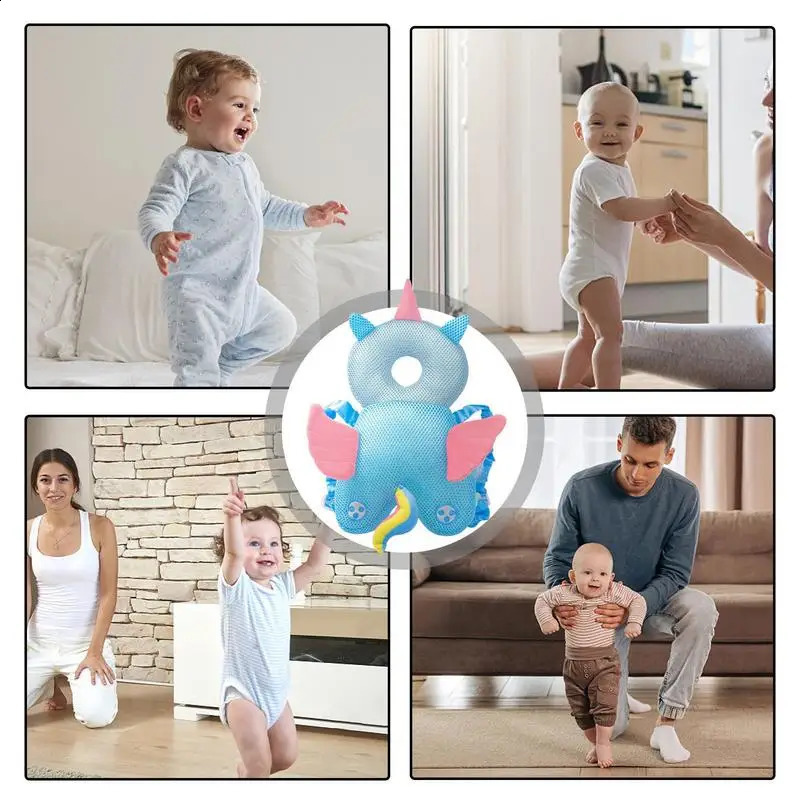 Infant Baby Head Protector Crawling Running Walking Anti-Fall Safety Backpack Cushion Pillow Headrest For 1 Boys Girls 240906