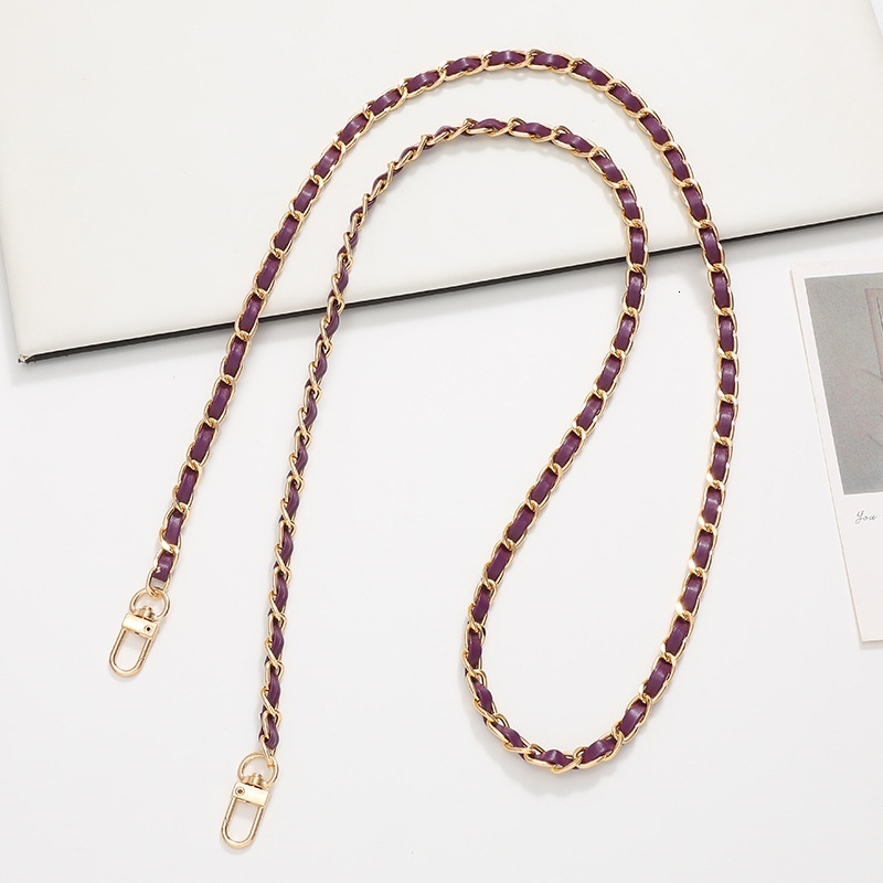 Bag crossbody leather chain, summer bag accessories, DIY shoulder strap, hanging rope, small fragrant wind mobile phone chain