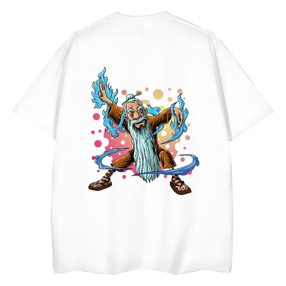 DIY Womens T Shirts 100% Cotton 230g Crew Neck Hip Hop portrait Couples T Shirts Lady Black White Tops Shirt