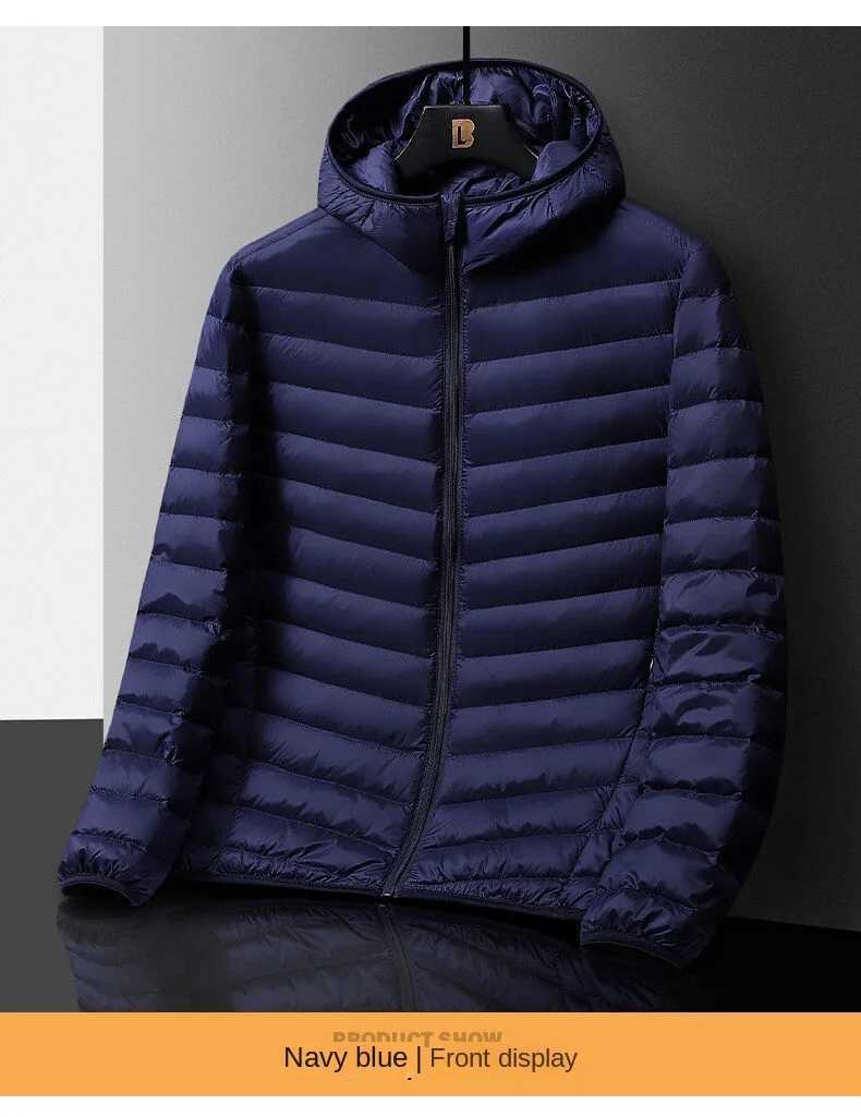 Winter lightweight down jacket mens slim fit cotton lined clothing mens warm jacket short cotton lined jacket W240906