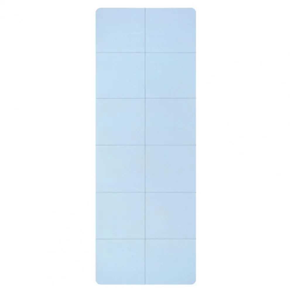 Portable yoga mat with foldable vibration damping sweat absorbing soft and non slip TPE professional indoor exercise mat W240906