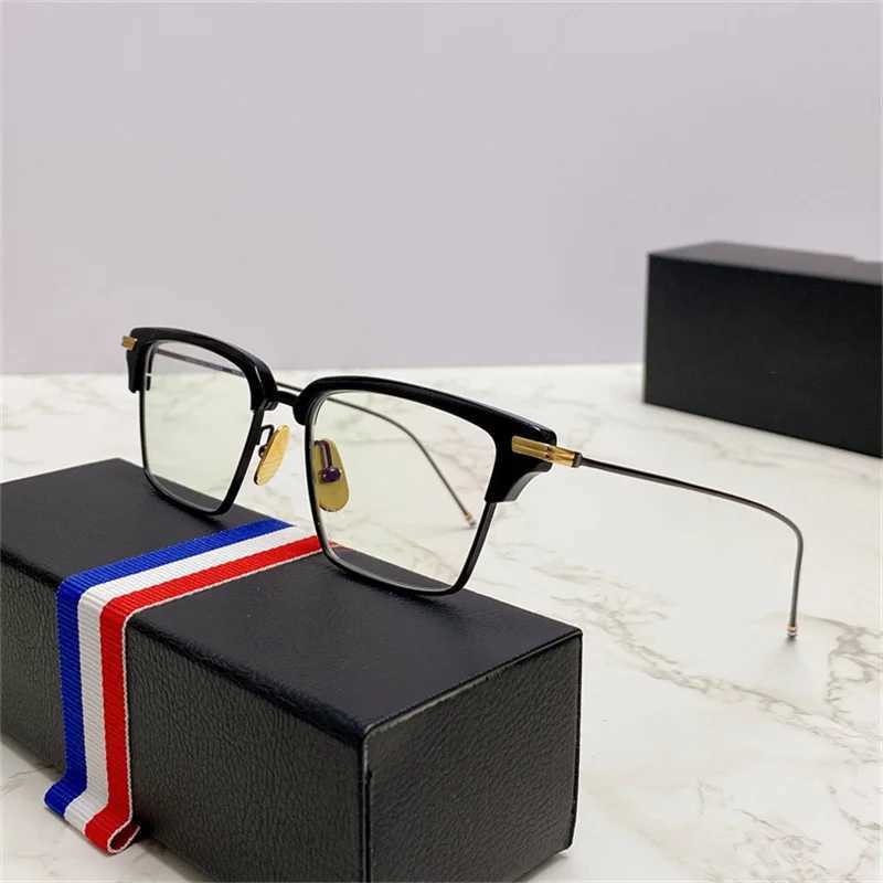New York THOM brand designer glasses titanium frame square acetate glasses TBX422 blue light prescription optical glasses W240906