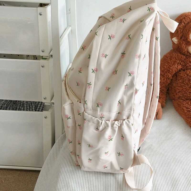 CMM Girls Medium Backpacks Womens Backpack Purse Teens Cute Flower Print Travel Anti Theft Daypack Casual School Bookbag 240907