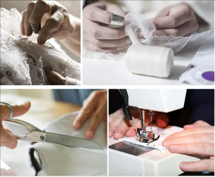 Gorgeous lace blue Mermaid Evening Dresses elegant long sleeves pearls Prom dress feathers cuff formal dresses for women