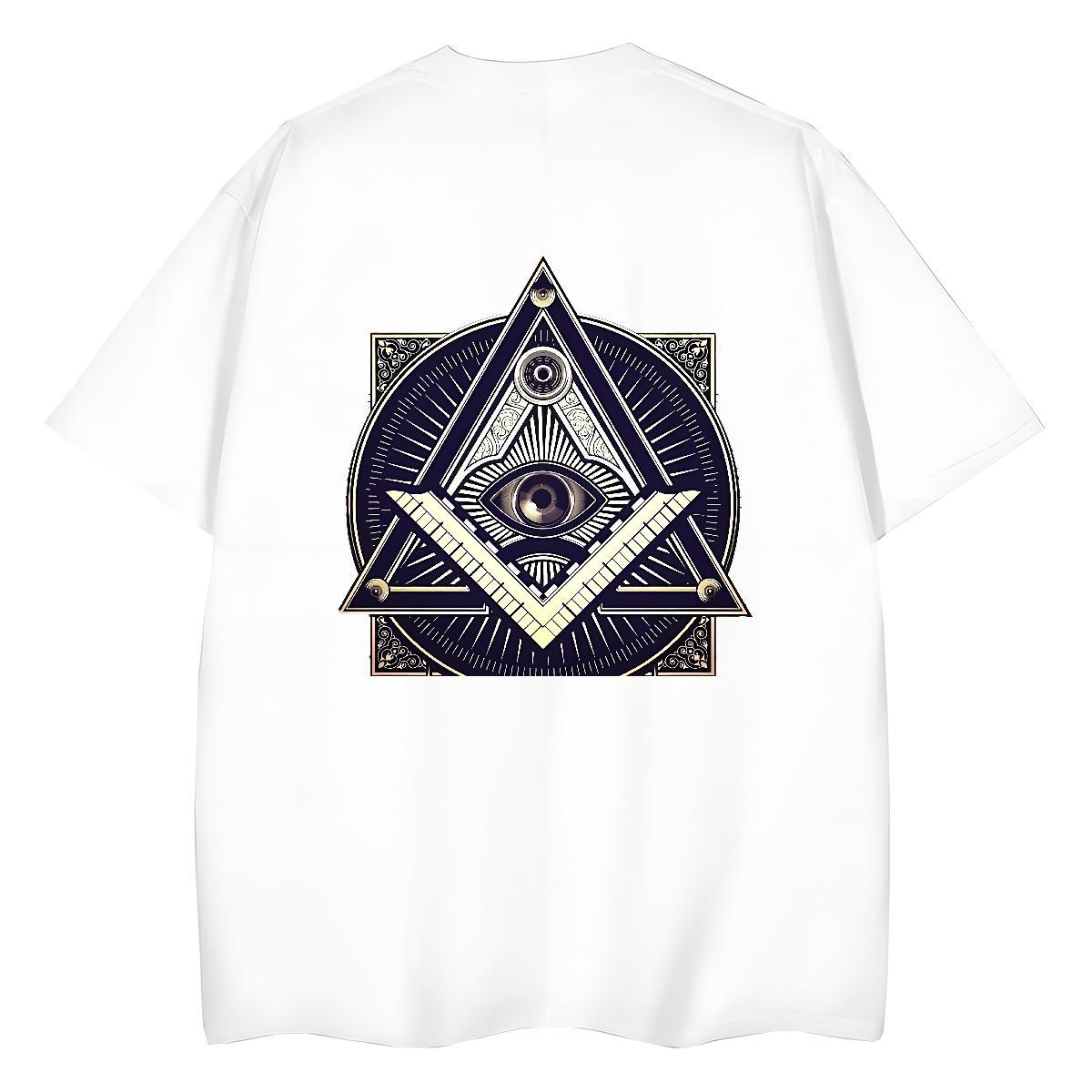 Fashion Casual T shirt 230g Cotton Short Sleeve O-Neck Sports Casual eye of the devil Unisex Tshirts Designer Custom Printing Wear
