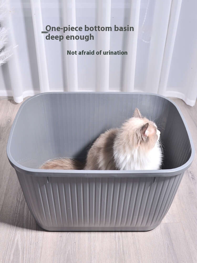 Top in box, fully enclosed, large, splash proof, essential for owners, extra high toilet, cat litter box