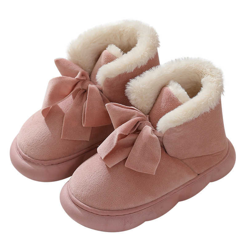 CMM Winter Thick Womens Mid Tube Snow Boots Velvet for Warmth and Anti Slip Thick Bottom Outdoor Short Tube Cotton Shoes