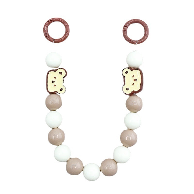 Yilian's new acrylic candy colored drip oil hand-held DIY jewelry accessories, handmade bead anti loss chain