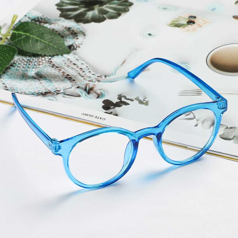 Round anti blue light childrens glasses for children boys and girls computer glasses protective glasses ultra light frame W240906