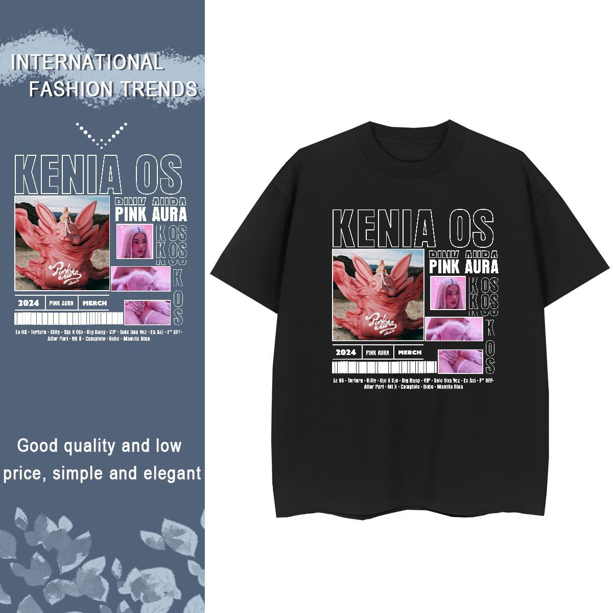 2024 Designer T Shirts Women 100% Cotton 230g Breathable Crew Neck Hip Hop Street KENIA Tshirt for Man Woman Lady Custom Print Plus Size Tees
