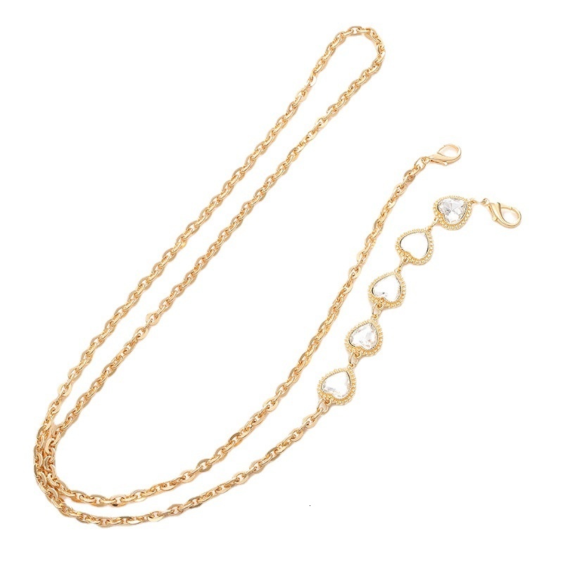 Yilian new metal crossbody love rope phone case hanging decoration pendant shoulder strap bag chain