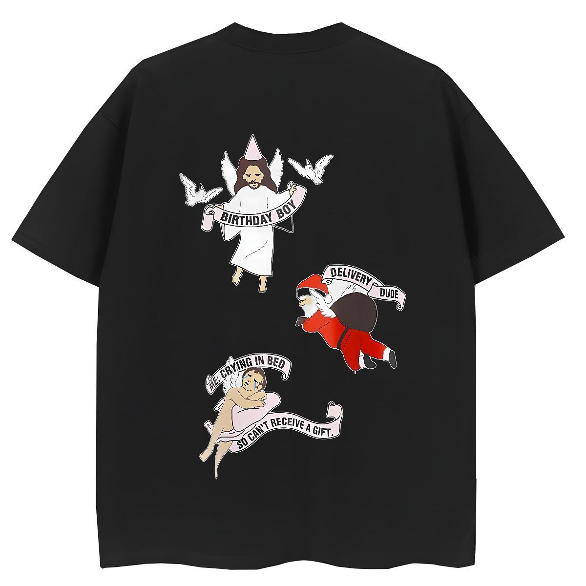 TOP Quality T-Shirts for Women 100% Cotton 230g Crew Neck Breathable Sport The Cross Tshirt for Man Woman 5A DIY Anime Printed Polos