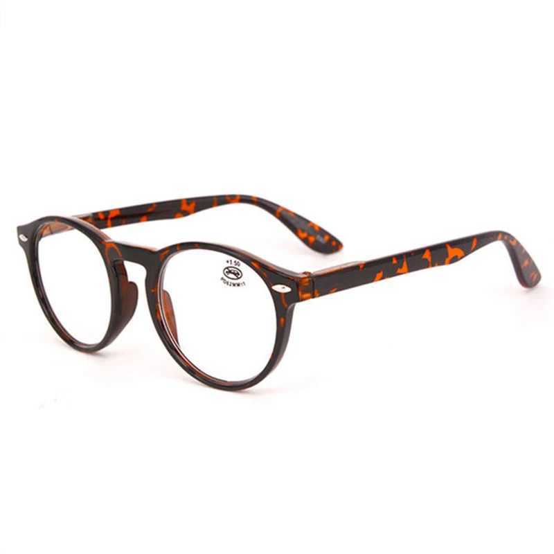Ultralight Retro Reading Glasses Womens Round Glasses Frame Used for Reading Womens Fashion Brown Glasses Frame W240906