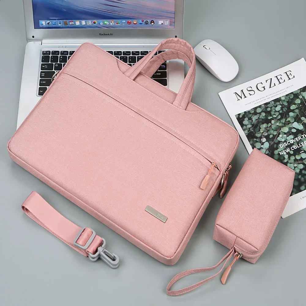 Laptop bag cover 12 13.3 15.6 14 inch shoulder bag Laptop bag suitable for Macbook Air Pro M1 handbag briefcase 240903