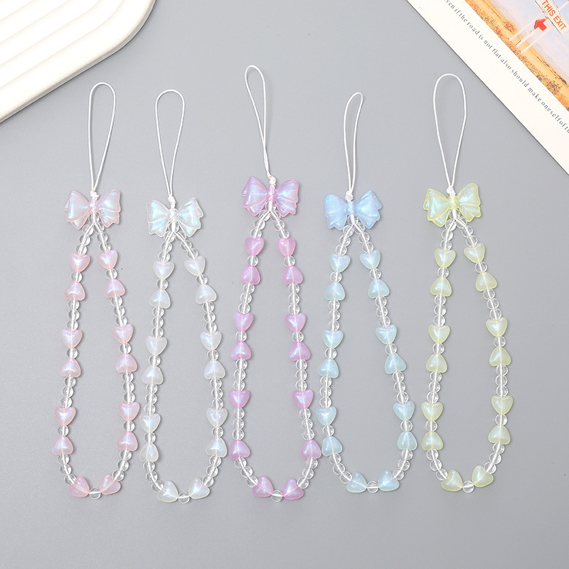 Mermaid Concubine Love Chain Beaded Rope Phone Case Hanging Decoration Anti drop Wrist Strap Female