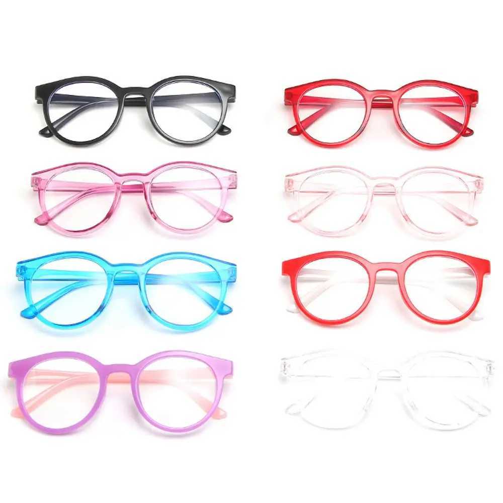 Anti blue light childrens glasses ultra light frame protection glasses cute round glasses for children boys and girls W240906