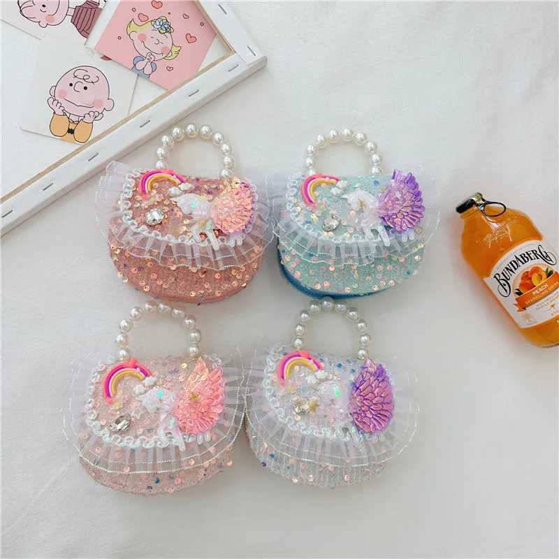 Princess bag childrens wallet and handbag butterfly bag fashionable candy cross body bag female mother and childrens bag W240906
