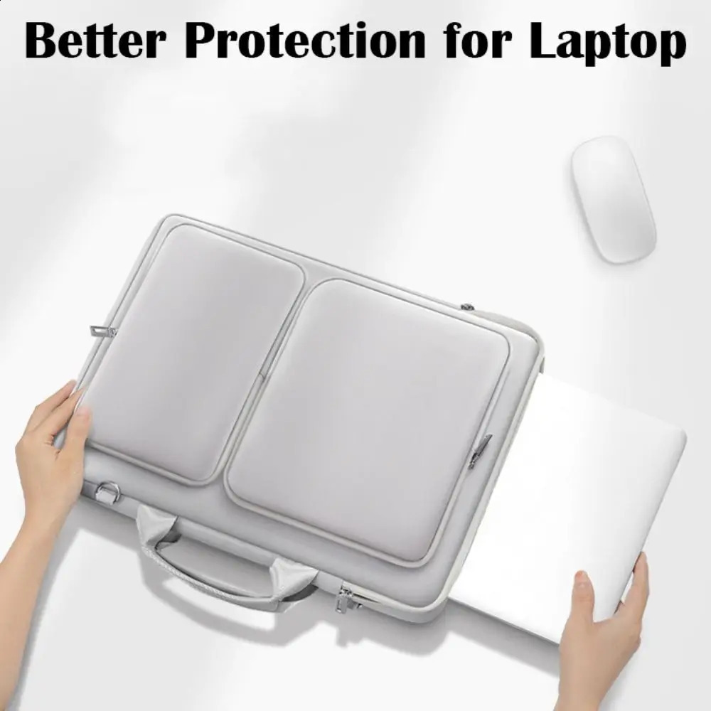 15 inch laptop shoulder bag shockproof business tablet case large capacity waterproof suitable for /// 240903