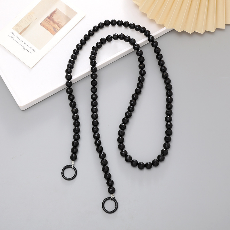 Yilian's new diamond shaped earth bead phone case rope, candy colored bag, water cup hanging decoration pendant, gift for women