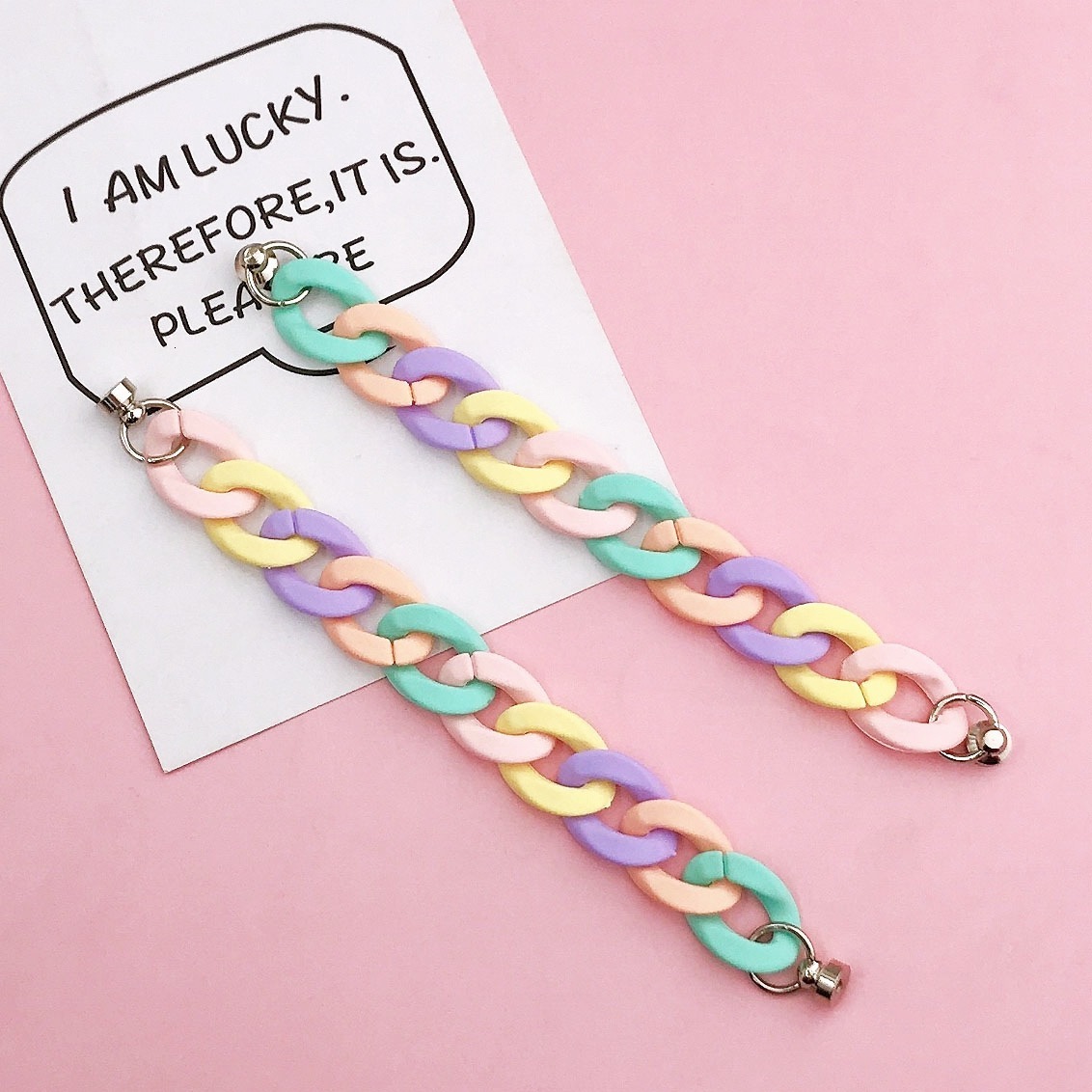 Yilian's new DIY acrylic bracelet, case accessories, versatile color phone hanging chain for girls